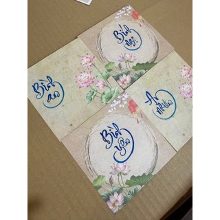 100 Giấy thư pháp vuông 2 mặt (10 x10 cm) F0 120gsm