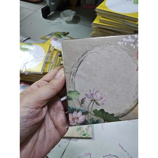 100 Giấy thư pháp vuông 2 mặt (10 x10 cm) F0 120gsm