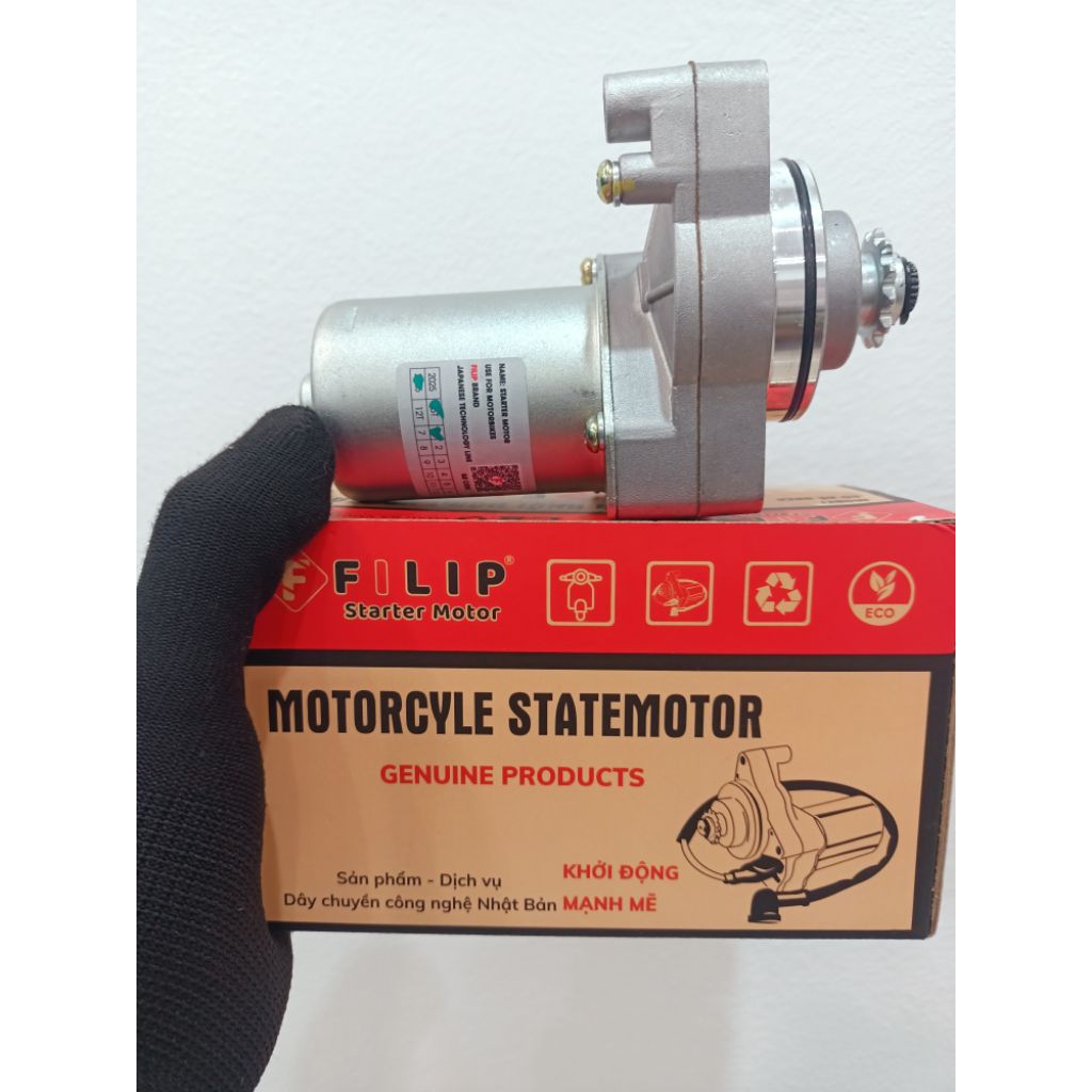 Củ đề Dream wave 100, mô tơ khởi động Dream wave 100, wave anpha Rs Wave S100  lõi ngắn rô đồng 2 bi