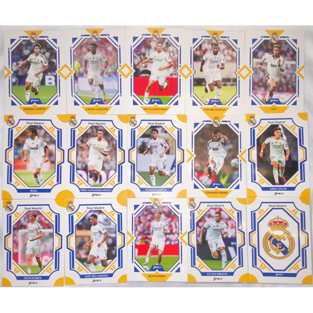Thẻ Cầu Thủ Daka Real Madrid 2025/26 Tổng Hợp| Mbappe, Huijsen, Raul, Rudiger, Bellingham, Guler, Hi