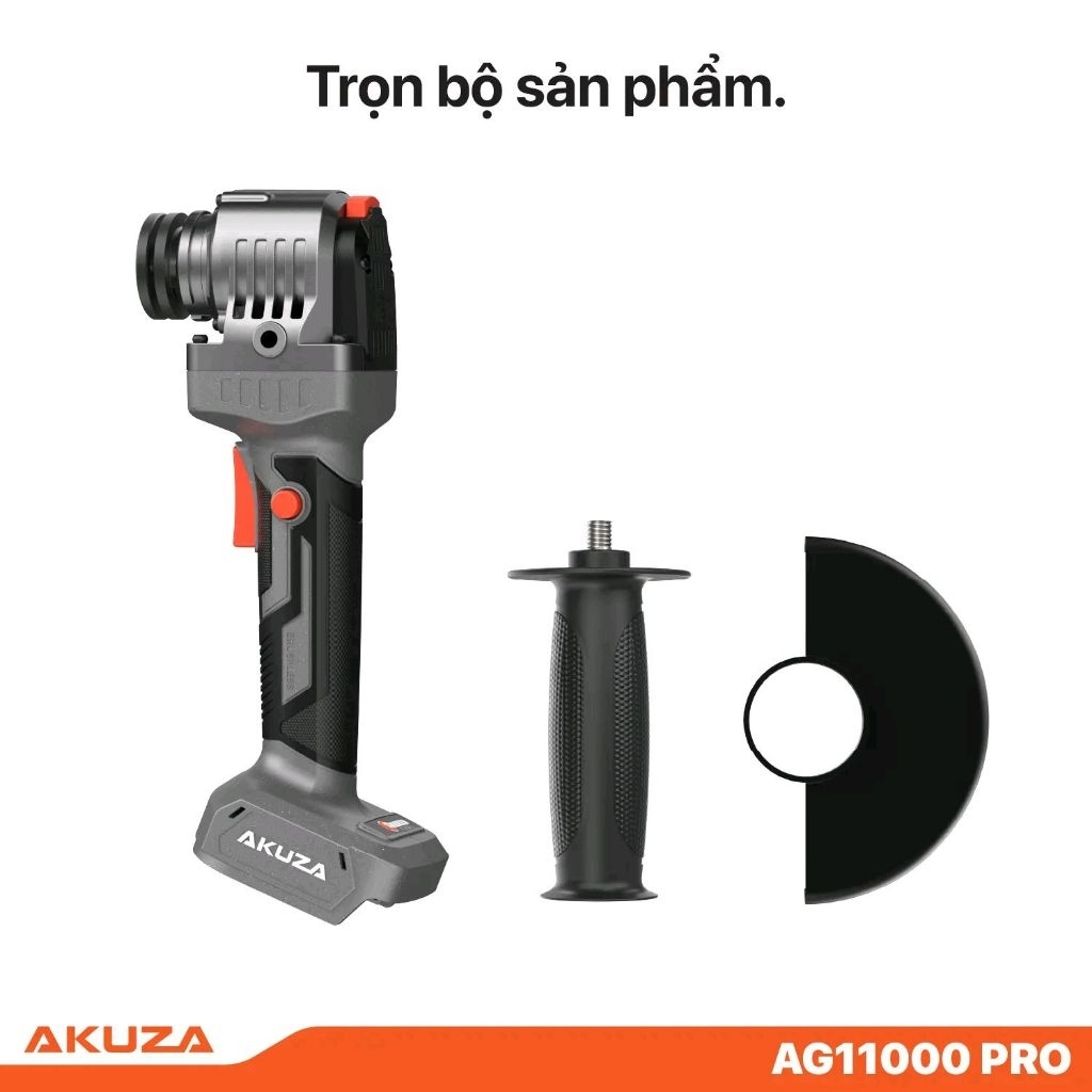 Thân Máy Mài AKUZA AG11000PRO Chính Hãng, Động Cơ Không Chổi Than