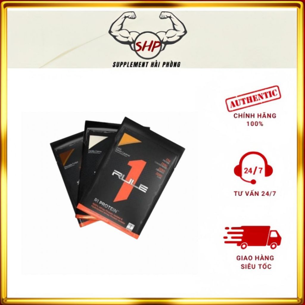 Sample Rule 1 Protein – Gói dùng thử Whey Isolate cao cấp (1 lần dùng) -  Supplement Hải Phòng