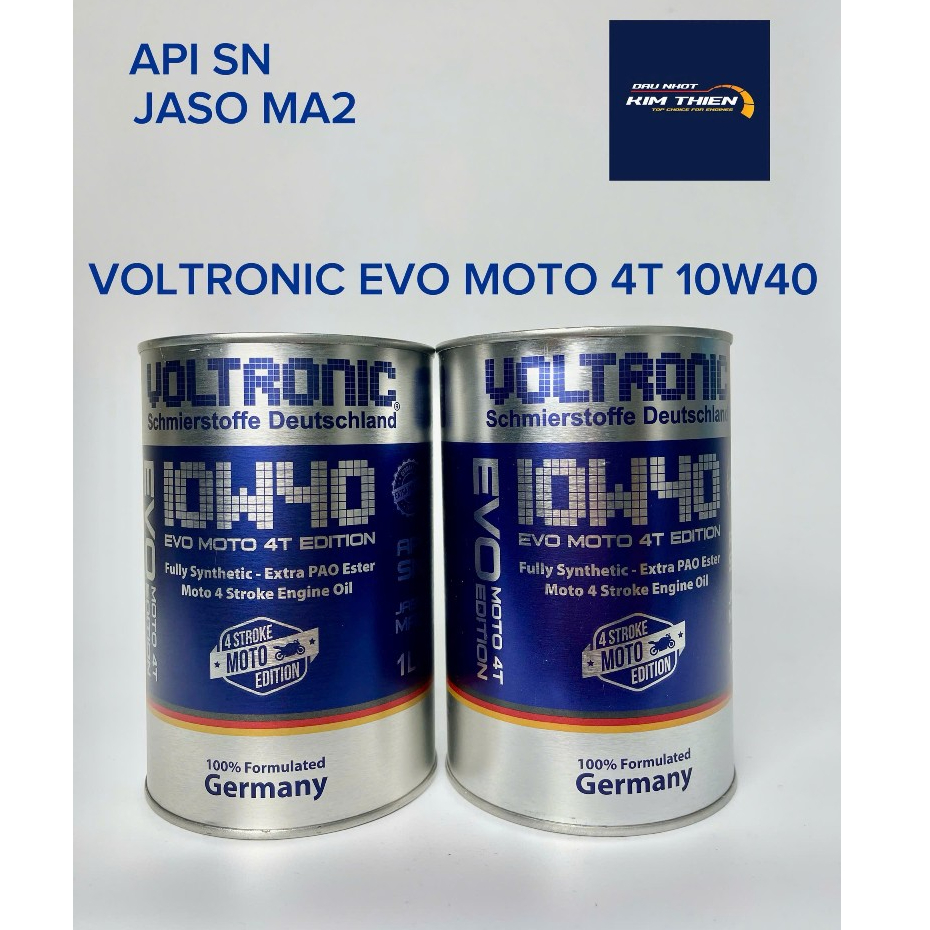 Nhớt Xe số, Xe Côn Tay VOLTRONIC EVO MOTO 10W40 Tổng Hợp
