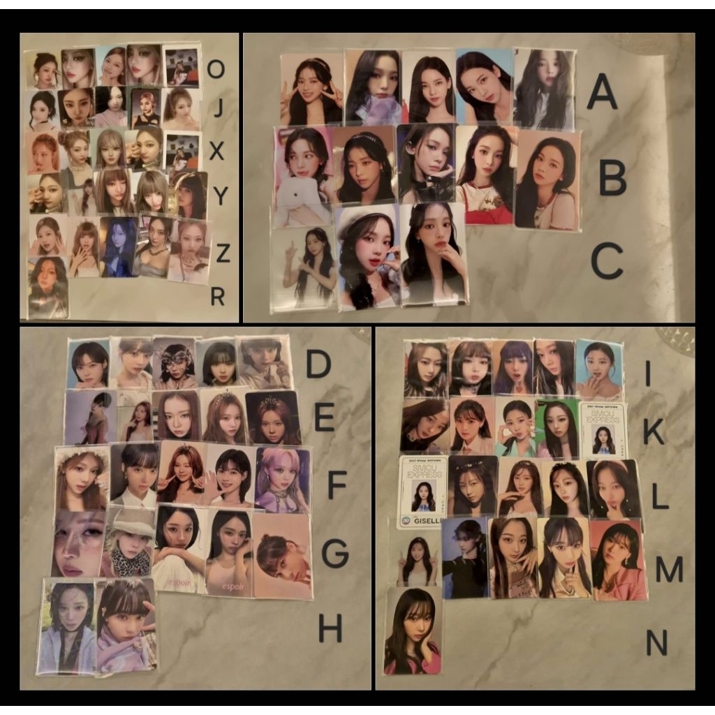 [Cập nhật 28/1]AESPA CARD, ảnh thẻ ảnh bo góc nhóm nhạc aespa (ningning, winter, karina, giselle)
