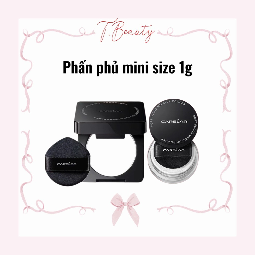 [CARSLAN] Phấn Phủ Kiềm Dầu Kháng Nước Mini Size 1g