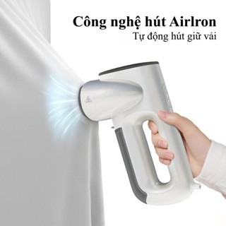 Bàn Ủi Hơi Nước Cầm Tay Hút Áo Tự Động, Máy Hấp Quần Áo Mini Gọn Nhẹ Du Lịch