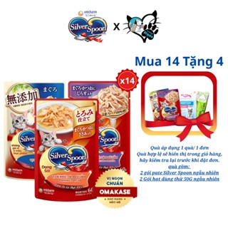 Pate Cho Mèo Silver Spoon thức ăn ướt cho mèo dạng sốt/dạng thạch gói 60g