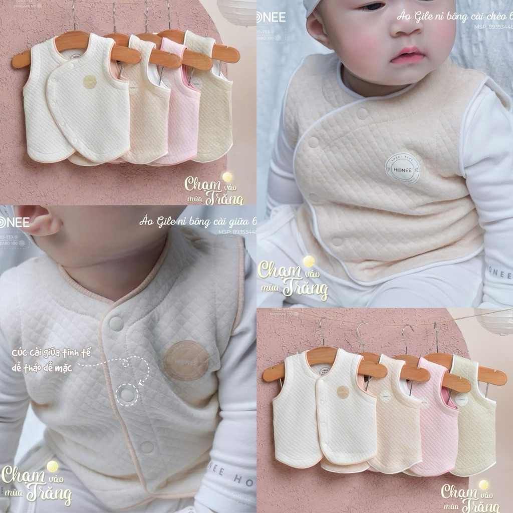 HRNEE Áo gile cho bé trai bé gái hãng Hrnee