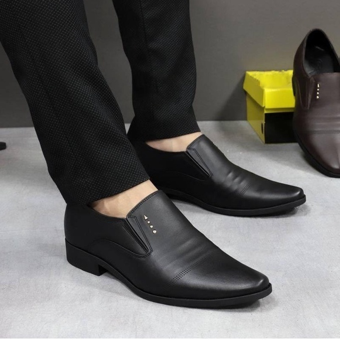 Giày tây nam da bò cao cấp tăng chiều cao 6 đến 7 cm đế khâu 100% , đế cao su non đi rất êm và mềm ( da bò nguyên tấm )