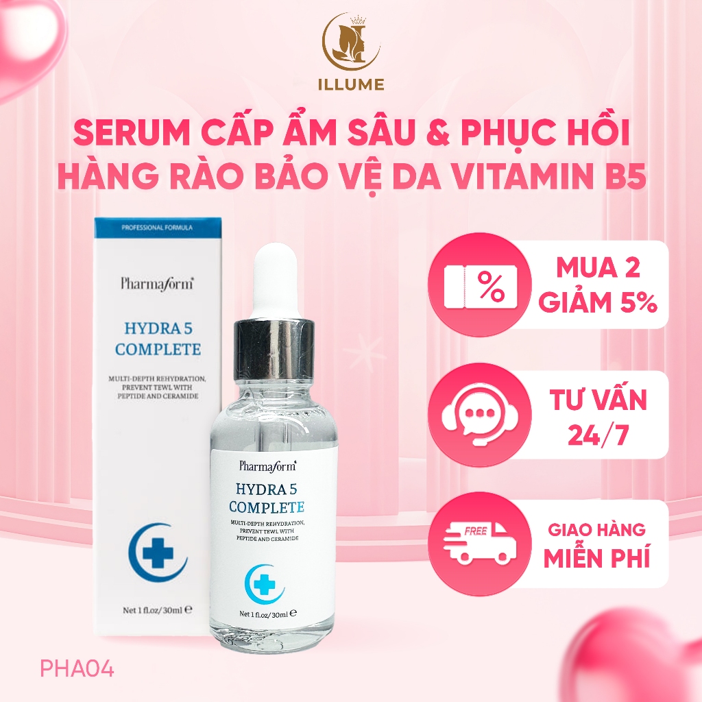 PHARMAFORM - Serum Dưỡng Ẩm & Hỗ Trợ Phục Hồi Da VITAMIN B5 PHA04