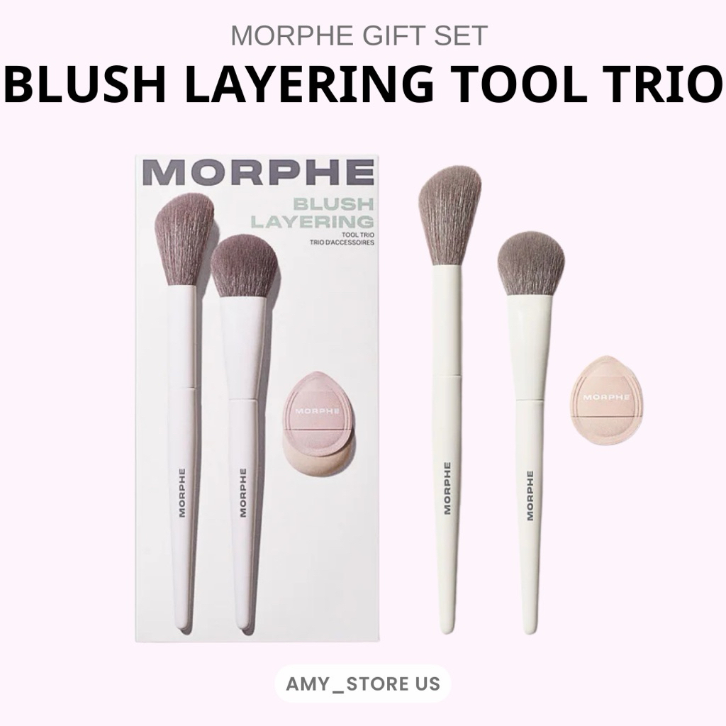 [ Tách Set ] Set Cọ Má Hồng Phấn & Kem Morphe Blush Layering Tool Trio