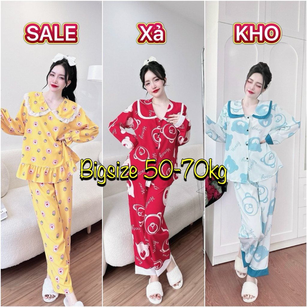 (Bigsize 50-100kg) Bộ Lụa Nhật Cao cấp mẫu N.E.W - Hot Trend - chất đẹp