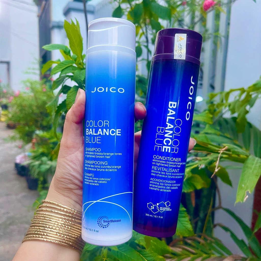 CẶP DẦU GỘI XẢ CÂN BẰNG MÀU VÀ BỔ SUNG SẮC TỐ XANH JOICO COLOR BALANCE BLUE 300ml x 2