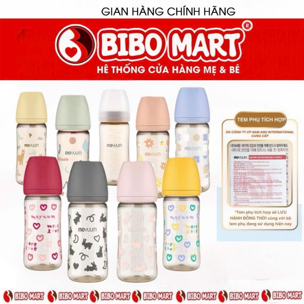 Bình Sữa Moyuum Hàn Quốc Đủ Mẫu (170ml & 270ml) - An Toàn, Tiện Lợi Cho Bé