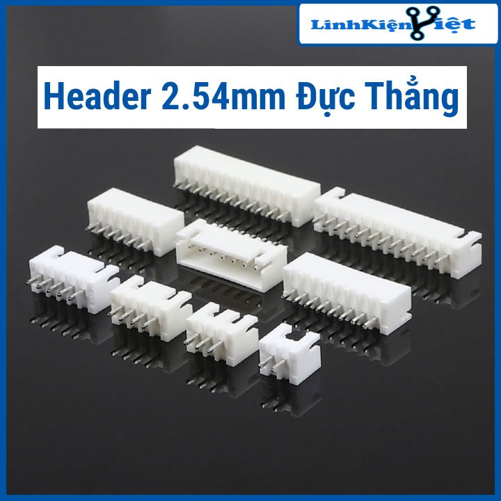 Header 2.54mm Đực Thẳng Nhiều Loại