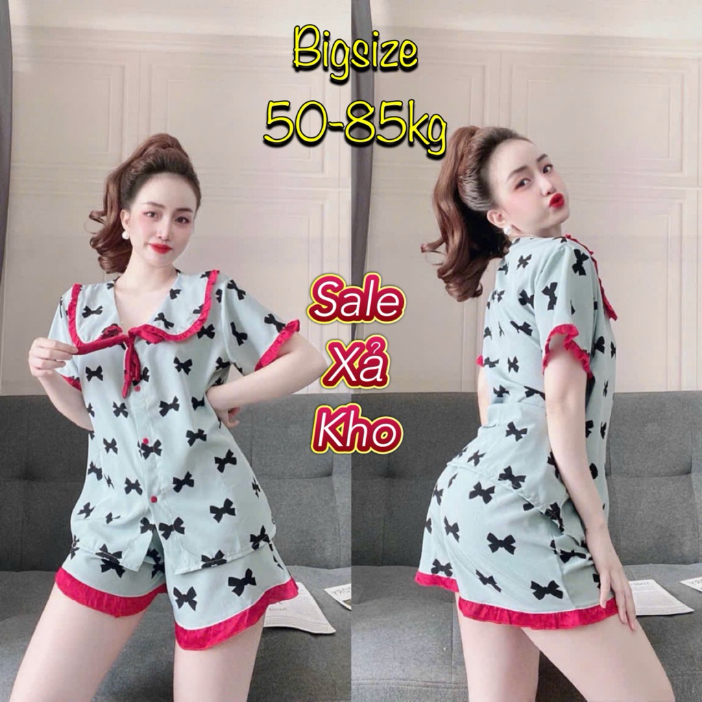(Bigsize 50-100kg) Đồ bộ Lụa Cao Cấp - Hàng thiết kế, form chuẩn, chất vải đẹp