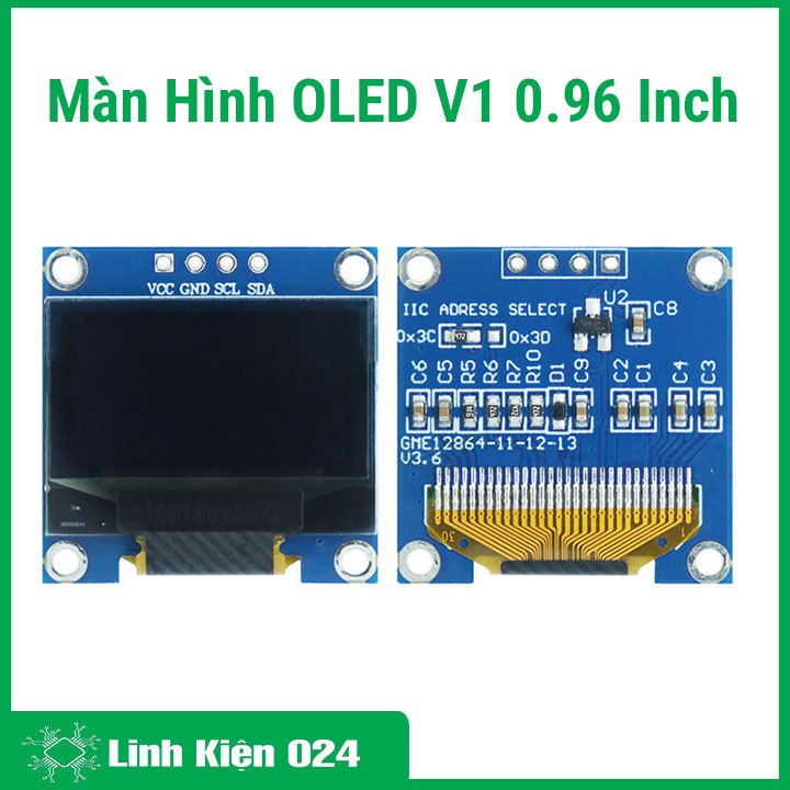 MODULE MÀN HÌNH OLED V1 0.96 INCH IIC 12864
