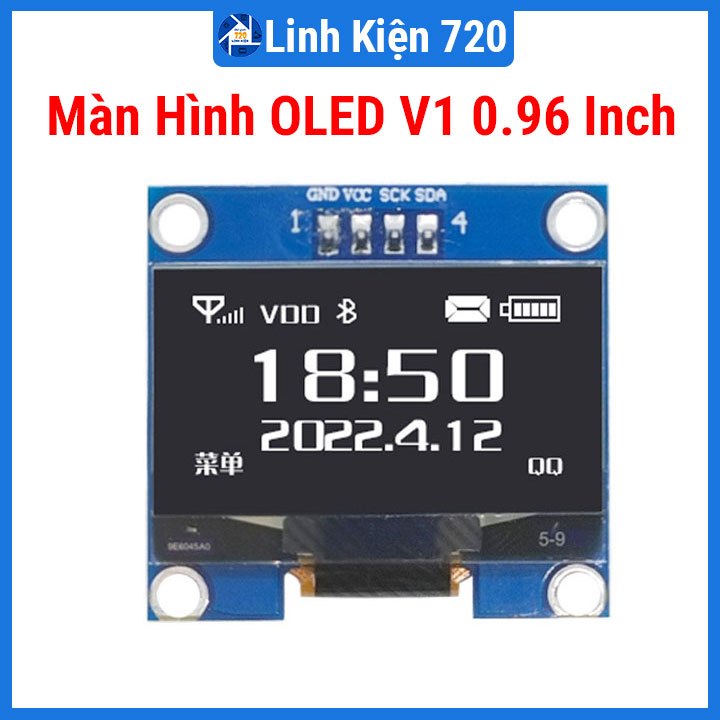 Module màn hình OLED V1 0.96 inch IIC 12864
