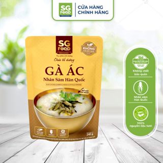 Cháo Bổ Dưỡng Ăn Liền SG Food Gà Ác Nhân Sâm 240g