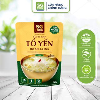 Cháo Bổ Dưỡng Ăn Liền SG Food Tổ Yến Hạt Sen Lá Dứa 240g