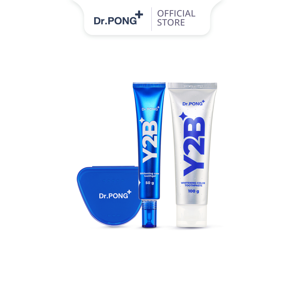 Set hỗ trợ làm trắng răng 2 bước Dr.PONG Y2B Whitening Color Set 100g | BigBuy360 - bigbuy360.vn