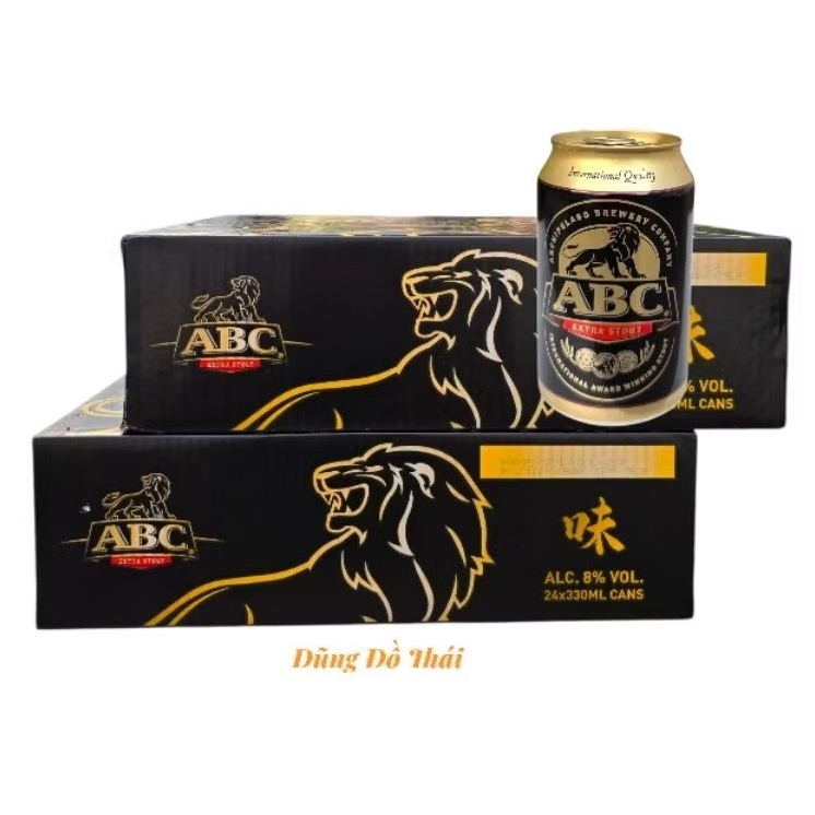 Combo 2 thùng bia ABC 330ml _ Bia đen nồng độ 8%