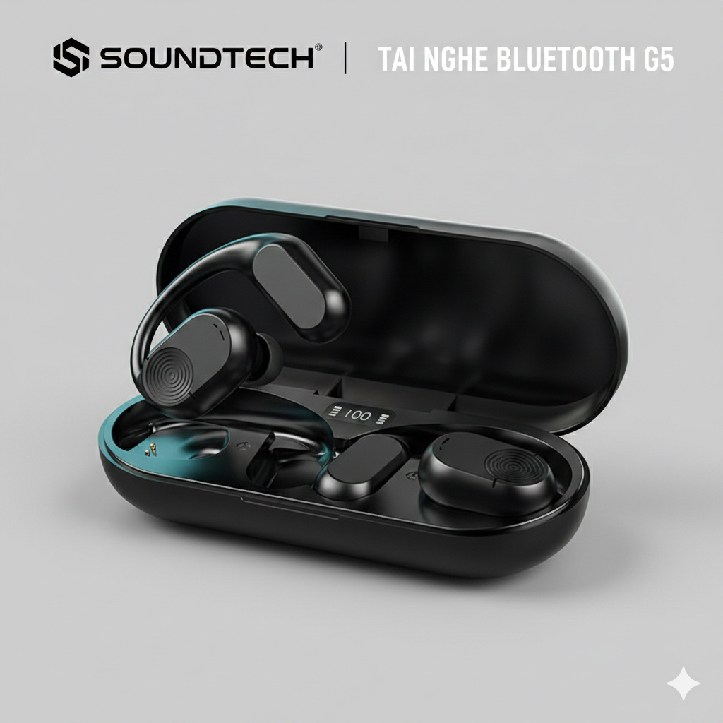 Tai nghe Bluetooth không dây Pin trâu, bass mạnh, kết nối nhanh độ trễ thấp…