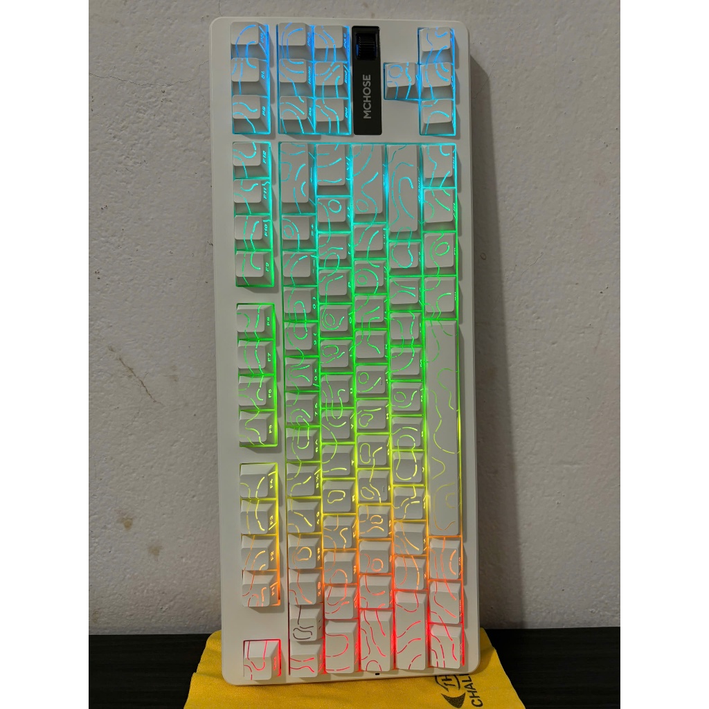 Bàn phím cơ MCHOSE G87 V2 - 10000mAh - 3 mode - Led ARGB - Layout 87% - Gasket Mount - Hotswap