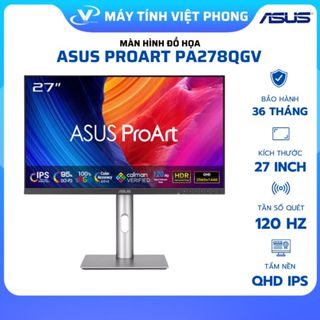 MÀN HÌNH ASUS PROART PA278QGV (27inch/QHD/IPS/120Hz/5ms/LOA) CHÍNH HÃNG BẢO HÀNH 3 NĂM