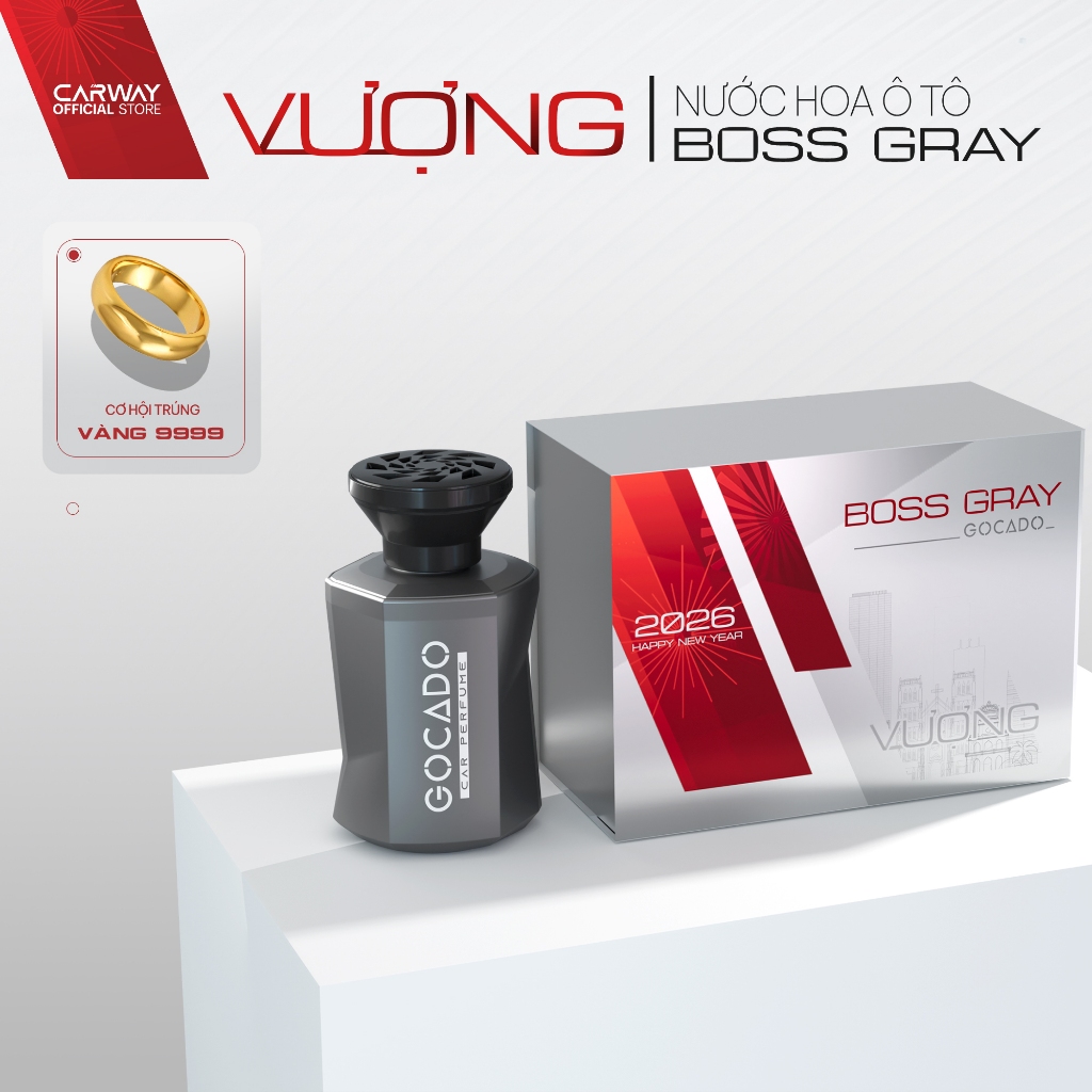 Nước Hoa Ô Tô Cao Cấp Gocado - VƯỢNG - BOSS GRAY
