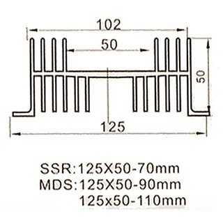 Đế nhôm tản nhiệt solid relay ssr