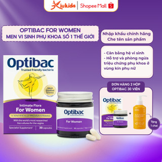 Men Vi Sinh Phụ Khoa Optibac tím For Women bổ sung lợi khuẩn chăm sóc vùng kín, tăng sức đề kháng phụ nữ