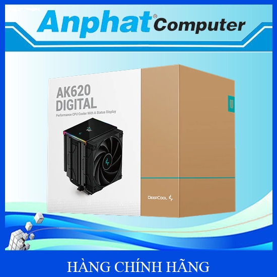 Tản Nhiệt Khí CPU DEEPCOOL AG620 Digital/ ARGB (đen/trắng) – Hàng Chính Hãng