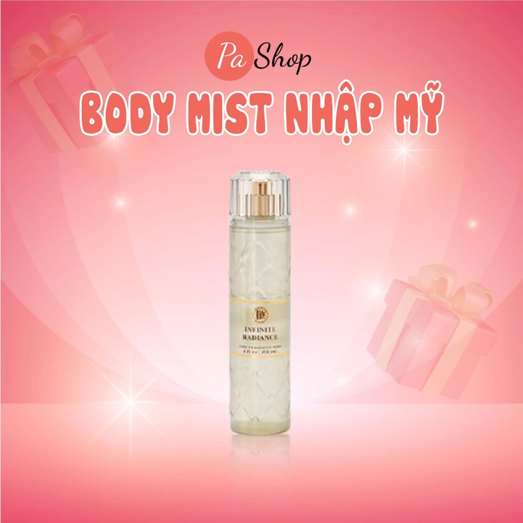 Body mist Infinite Radiance xịt thơm toàn thân