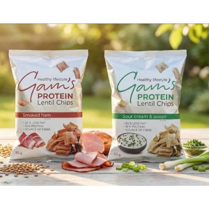 Snack Đậu Lăng Giàu Đạm Hiệu Gam's - Gam’s Protein Lentil Chips Gói 65g