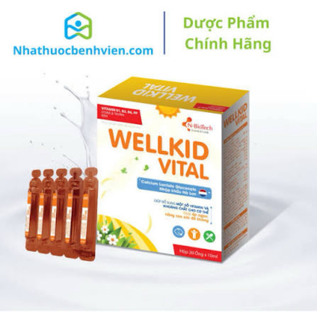 [CHÍNH HÃNG]Vitamin tổng hợp cho bé Bổ Sung 13 Loại Vitamin Và Khoáng Chất Cho Bé (Hộp 20 ống)N-Biot