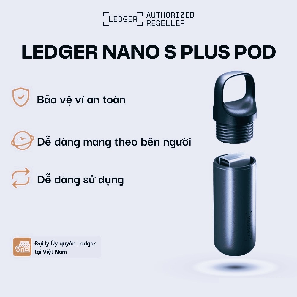 Vỏ bảo vệ ví lạnh Ledger Nano S Plus Pod