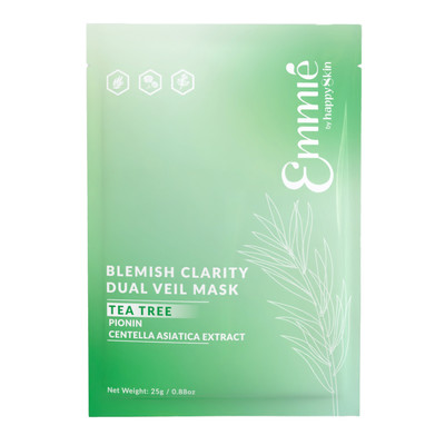 [QUÀ TẶNG] Mặt nạ Tràm trà Pionin Blemish Clarity Dual Veil Mask giúp Giảm mụn, giảm sưng đỏ 25g