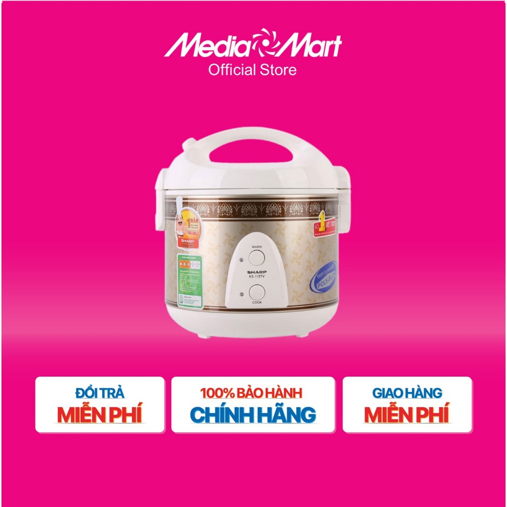 [MM.Online-Ship 0đ] Nồi cơm điện Sharp KS-11ETV
