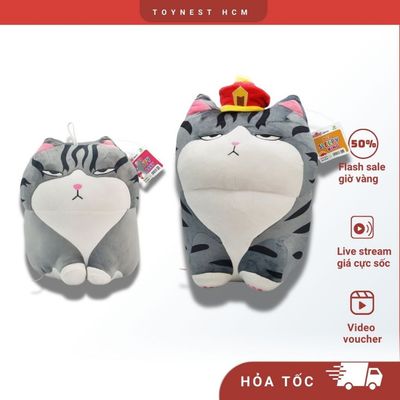Gấu Bông Mèo Hoàng Thượng Sleepy King DK81413 _Thú Nhồi Bông Mèo Buồn Ngủ Sleepy Baby DK81412