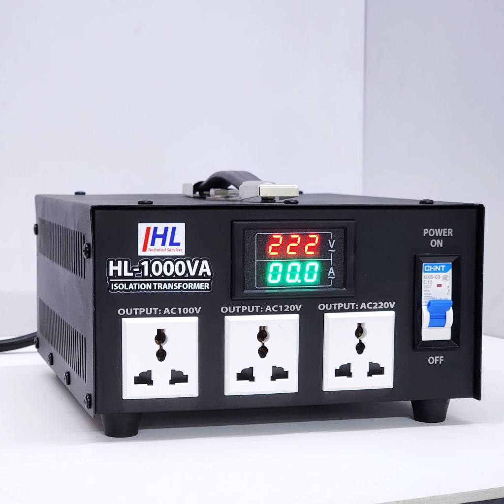 Biến áp cách ly 1KVA -2KVA 100V/120V/220V 100% dây đồng chống giật bảo hành 3 năm - Điện Tử Hợp Long