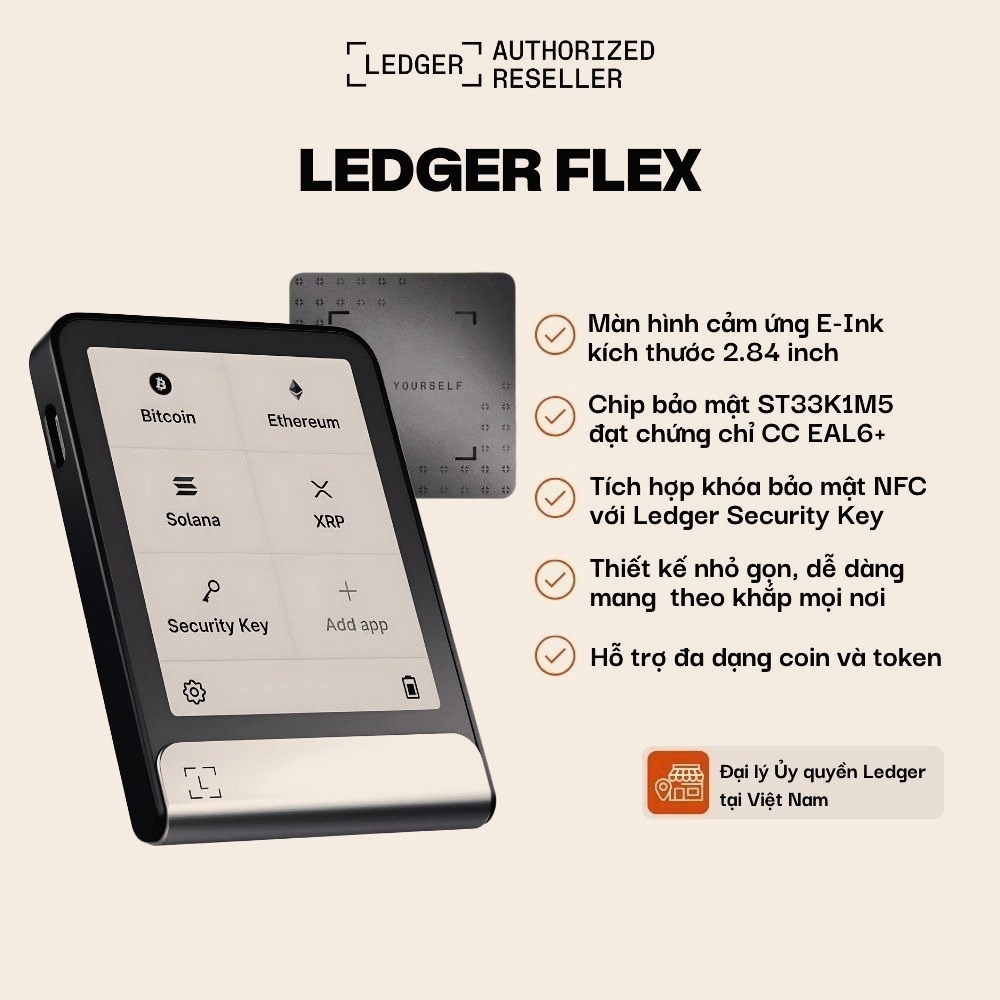 [Đại Lý Ủy Quyền] Ví lạnh Ledger Flex