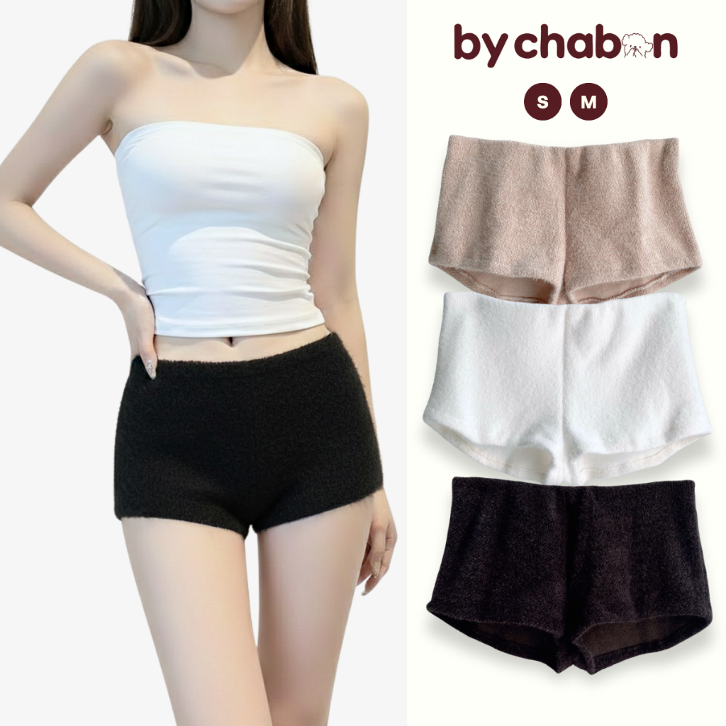 Quần Đùi Cạp Trễ Vải Lông Dáng Ngắn Ôm Style Cực Cháy By ChaBon CB31