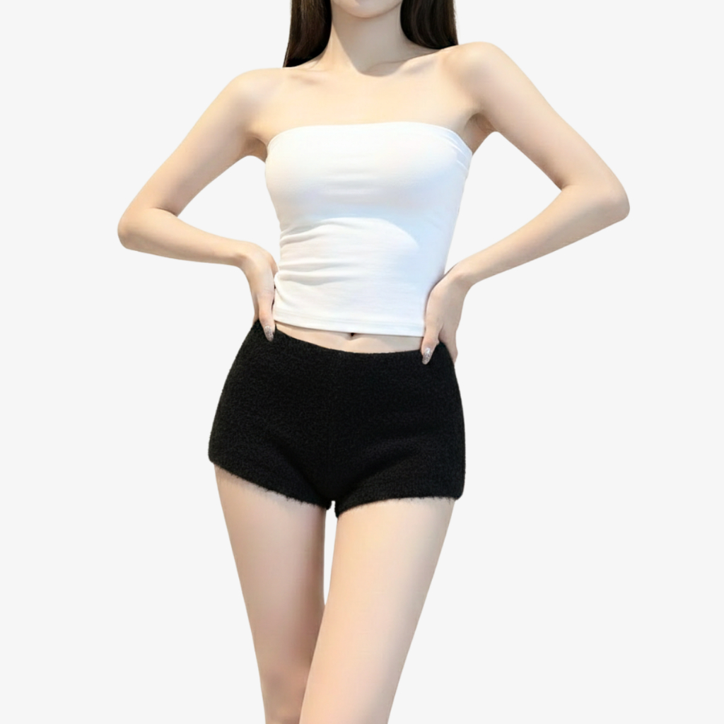 Quần Đùi Cạp Trễ Vải Lông Dáng Ngắn Ôm Style Cực Cháy By ChaBon CB31 | BigBuy360 - bigbuy360.vn