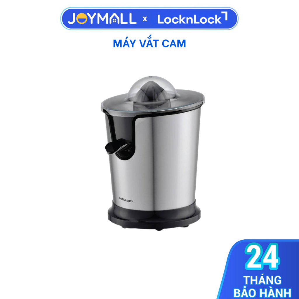 Máy Vắt Cam Bằng Thép Không Gỉ LocknLock EJJ226BLK Công Suất 85W - Hàng Chính Hãng - JoyMall