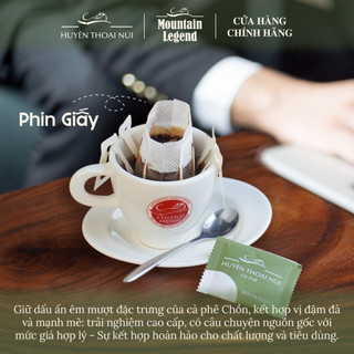 Cà Phê Chồn Cao Cấp Mountain Legend - 10% Real Civet Robusta & 90% Selected BeansFine Robusta - Hộp 200g - Tặng Phin