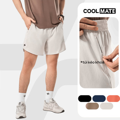 [MUA 2 GIẢM 5%]Quần short nam thể thao chạy bộ, tập Gym, Pickleball độ dài 6 inch zipped có túi kéo khoá Coolmate