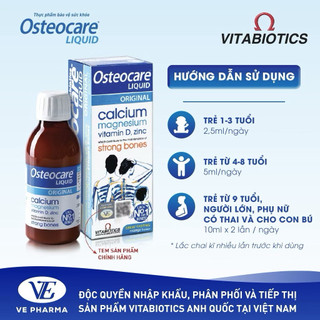 Canxi nước Osteocare của Anh 200ml