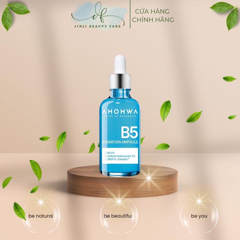 Serum Ahohwa Hydration Ampoule B5 50ml | Hỗ trợ cấp ẩm, phục hồi, làm dịu da