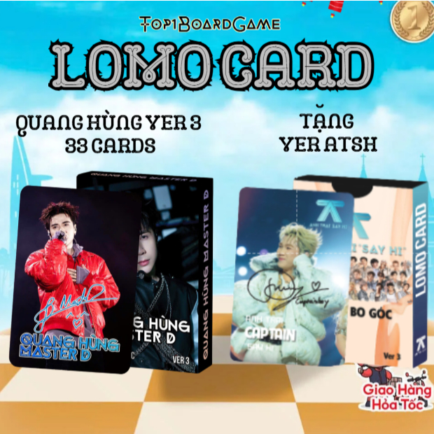 [Tặng Sticker] Bộ 32 Card Bo góc Quang Hùng Master D, Lomo Card Anh Trai Thần Tượng Sưu Tầm